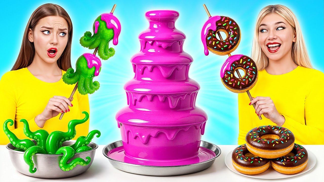 Шоколадный Фонтан Челлендж | Кулинарная Битва с Едой от Multi DO Challenge смотреть онлайн