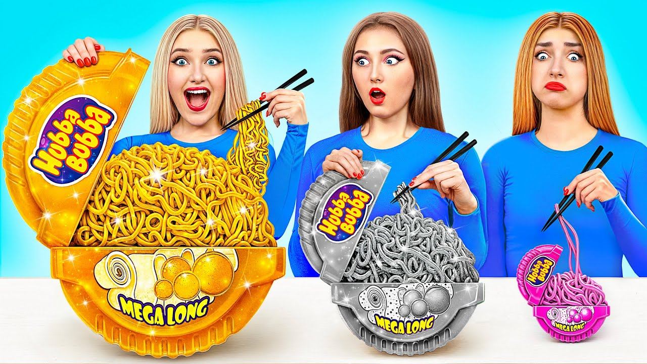 Бедная vs Богатая vs Ультра Богатая еда Челлендж | Вкусные Кухонные Лайфхаки от Multi DO Challenge смотреть онлайн