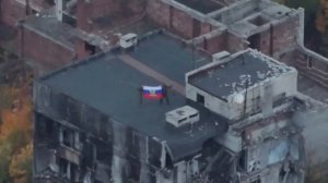 Русские флаги по всему Красноармейску.