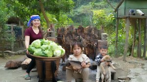 Заготовка капусты и вяленой рыбы для продажи на рынке. Ухаживаю за цыплятами и утятами. Дуонг