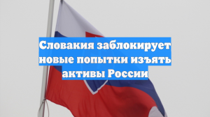 Словакия заблокирует новые попытки изъять активы России