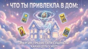 Что ты привлекла в дом: Энергия, Предмет или Сущность. Какая цель  у неё? (Вариант 2) 💕 Таро