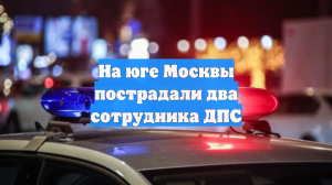 На юге Москвы пострадали два сотрудника ДПС