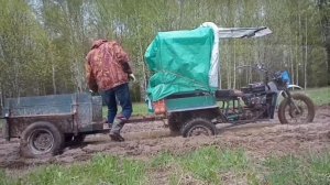 16. Металлокоп с Quest X5. Покатушки на трицикле. Поиск переезда через речку.