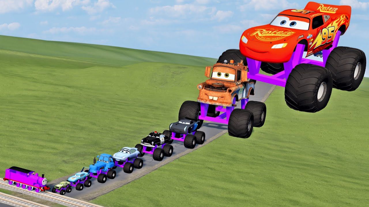 Все ТАЧКИ против паровозика ТОМАСА! смотреть онлайн