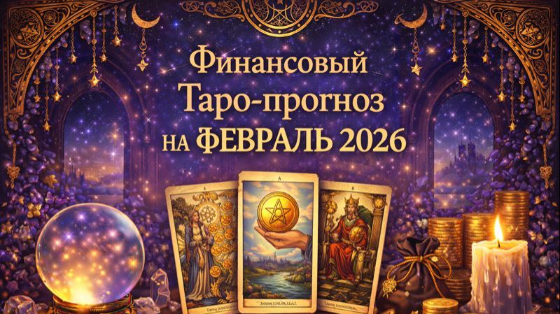 💰 Финансовый Таро-прогноз на февраль 2026 — деньги, решения и точки роста 🔮✨ смотреть онлайн
