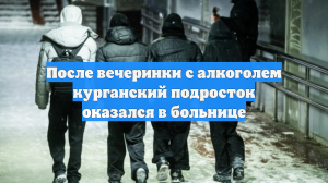 После вечеринки с алкоголем курганский подросток оказался в больнице
