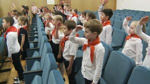 24.12.2025 Виктор Царихин и Дарья Багина поздравили московских пионеров с наступающим Новым годом