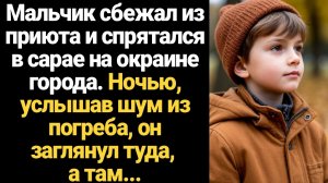 ИСТОРИИ ИЗ ЖИЗНИ/Мальчик сбежал из приюта и спрятался в сарае на окраине города, а ночью услышал