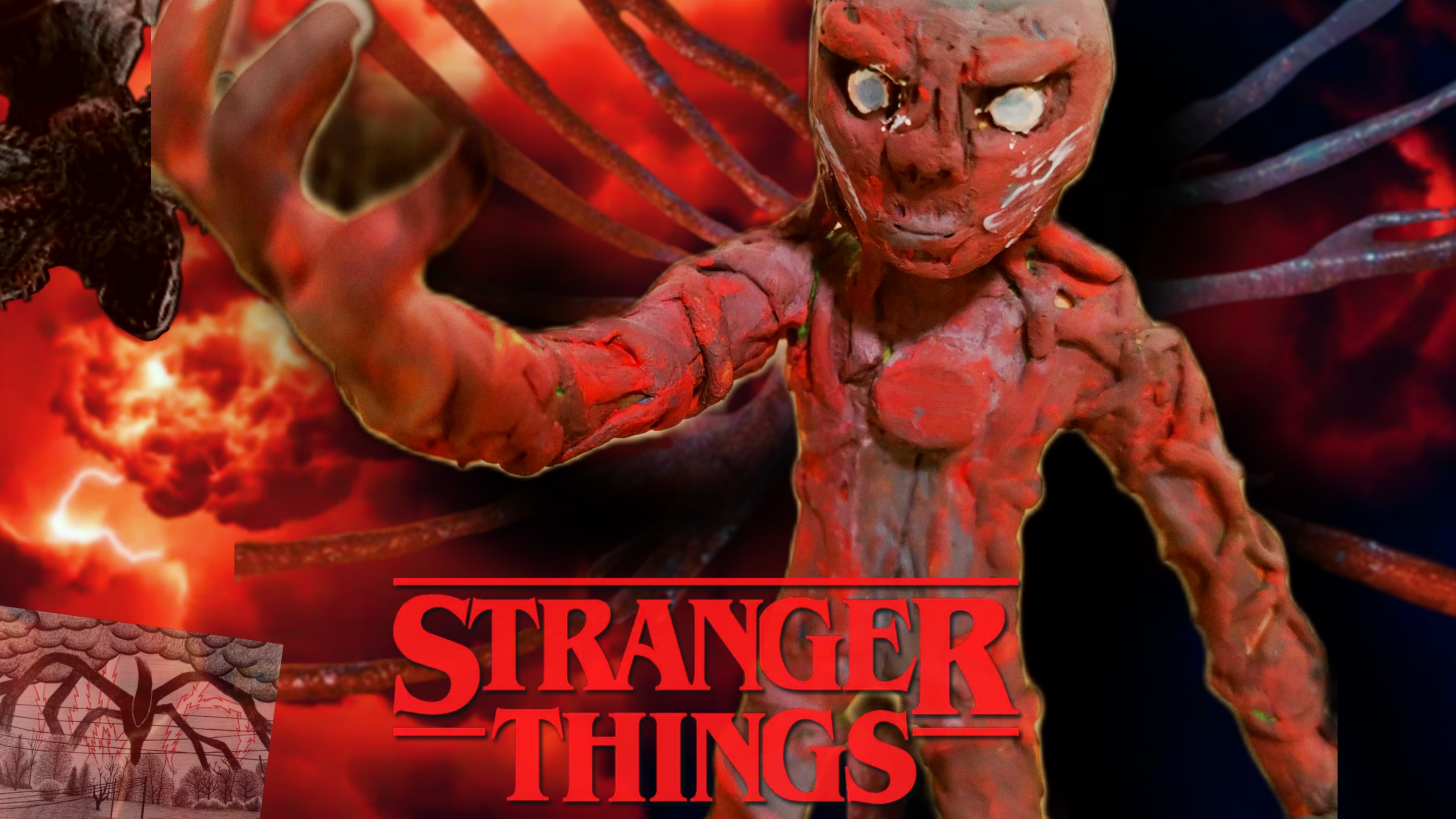 Слепил ВЕКНУ Из очень странные дела||Из пластилина смотреть онлайн