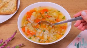 Легкий овощной суп без мяса, который я готовлю 3 раза в неделю! Легкий овощной суп за 20 минут!
