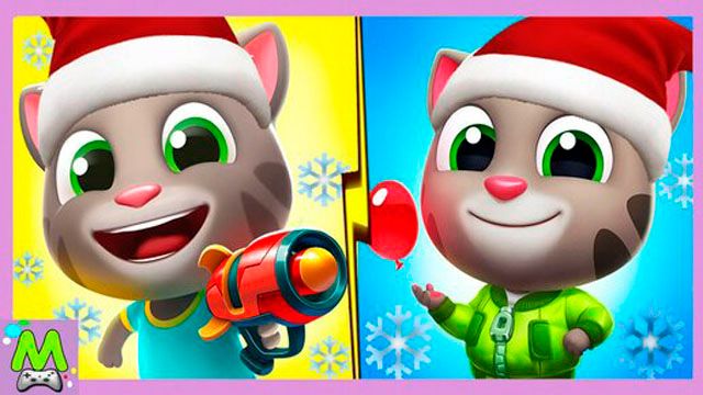 Говорящий Том Приключения в Играх.Рождественская Схватка с Енотами.Мультик Игра смотреть онлайн