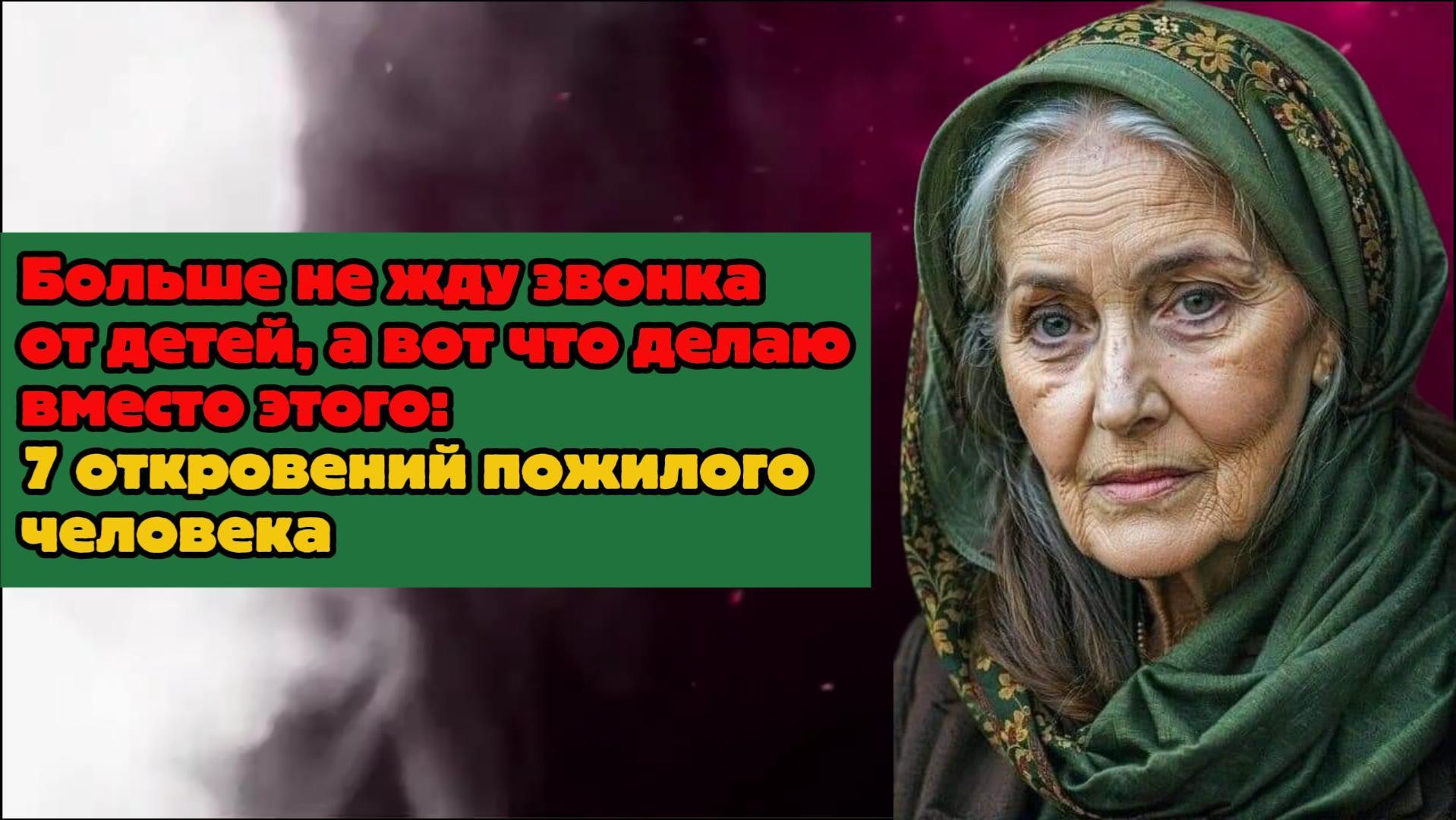 Больше не жду звонка от детей, а вот что делаю вместо этого: 7 откровений пожилого человека смотреть онлайн