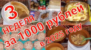 КАК ПРОЖИТЬ НЕДЕЛЮ НА 1000 рублей в 2025 году 3 серия