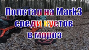 Полетал на Mark3 среди кустов в мороз