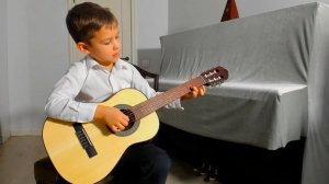 "Во саду ли, в огороде" на гитаре | Даниил Филимонов 6 лет