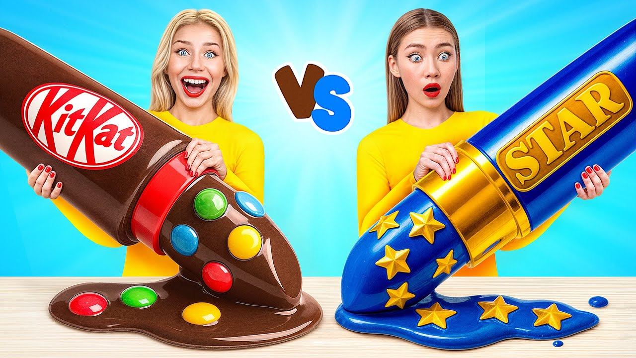 Челлендж. Шоколадная Еда vs Настоящая еда | Смешные Ситуации на Кухне от Multi DO Challenge смотреть онлайн