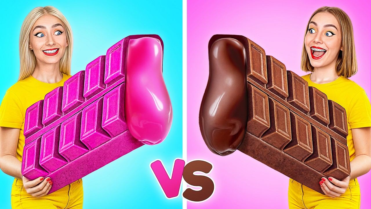 Жевательная Резинка vs Шоколадная Еда Челлендж | Кухонные Лайфхаки и Рецепты c Multi DO Challenge смотреть онлайн