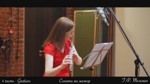 Г.Ф. Телеман Методическая соната 9 E-dur Ю. Гараникова, С. Хохлова, В. Долганов