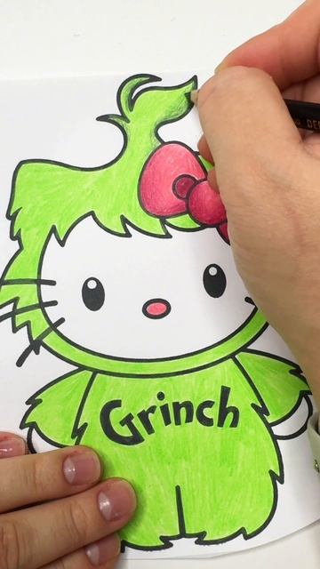 Рисуем Kitty Crinch 🎄✨✨ смотреть онлайн