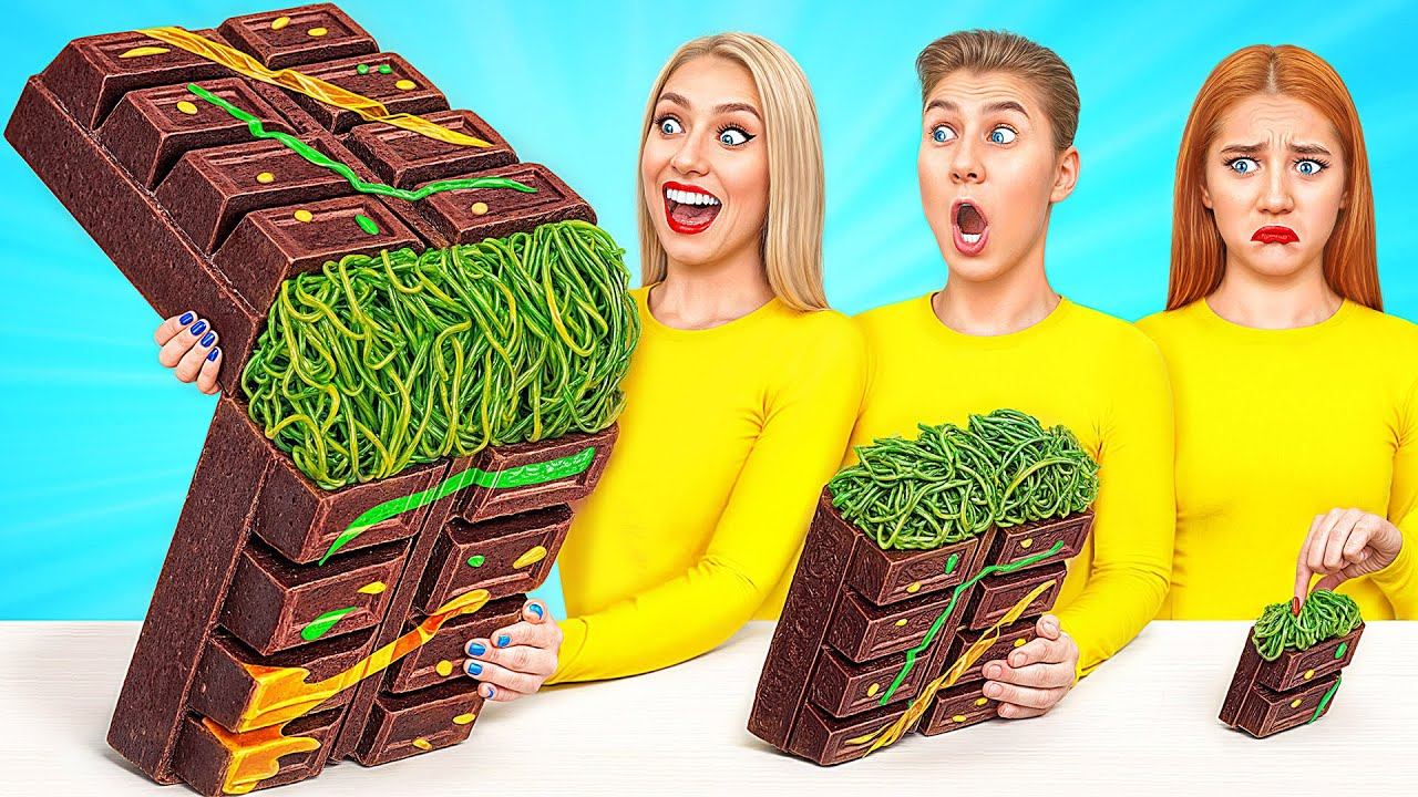 Большая, Средняя или Маленькая Тарелка Челлендж | Сумасшедшие Кулинарные Идеи от Multi DO Challenge смотреть онлайн