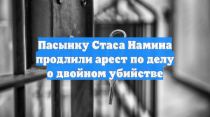 Пасынку Стаса Намина продлили арест по делу о двойном убийстве