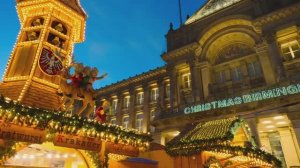 🇬🇧 Бирмингем, Англия — праздничная рождественская прогулка по улицам города / 2025