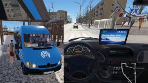 Bus Driver Simuliator Зима пришла! Капитан меня поздравил с днём рождения!