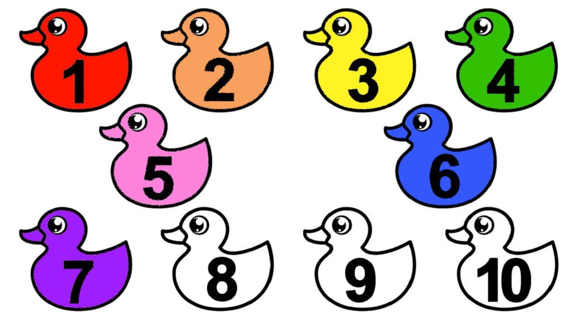 Учим цвета | Учим цифры для самых маленьких | Учимся считать от 1 до 10 |12345678910|