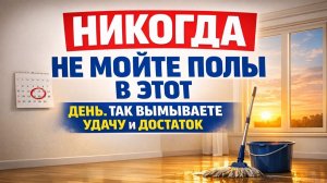 Почему в этот день нельзя трогать полы водой, если вы дорожите деньгами и здоровьем