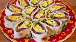 Закуска из лаваша с рыбкой Закуска на праздничный стол