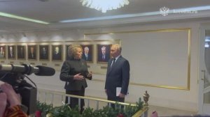 Владимир Путин приехал в Совет Федерации для участия в пленарном заседании, Москва, 24 декабря 2025