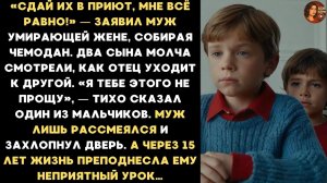 ИСТОРИИ ИЗ ЖИЗНИ/«Сдай их в приют, мне всё равно!»- заявил муж умирающей жене, собираясь к любовнице