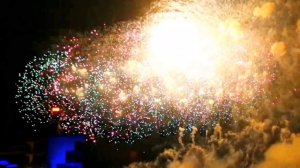 Лазерное шоу на Гребном канале в Москве