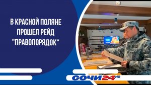 В Красной Поляне прошел рейд "Правопорядок"