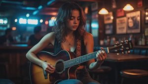 Медленная музыка в стиле - Whiskey Blues.