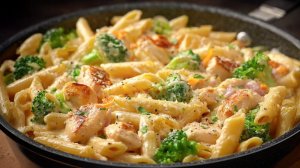 Всего 15 минут! Любимый рецепт пасты с курицей в моей семье! Я готовлю его каждую неделю!