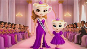 Малышка Балерина Капучина накрасилась для показа своей мамы