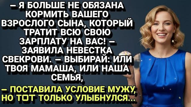Истории из жизни| Муж только улыбнулся на ультиматум жены. |Аудио рассказы|Жизненные истории смотреть онлайн