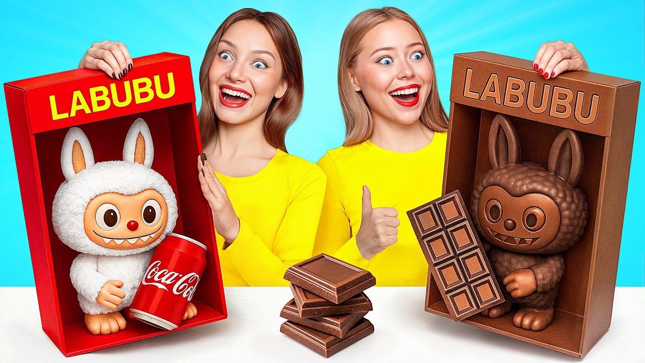 Челлендж. Шоколадная Еда vs Настоящая еда | Смешные Ситуации и Неудачи от Multi DO Challenge смотреть онлайн