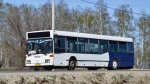 Автобус Mercedes-Benz O405N2 (АО 945 22)Покатушки по Барнаулу / Ride on the Mercedes-Benz O405N2 bus