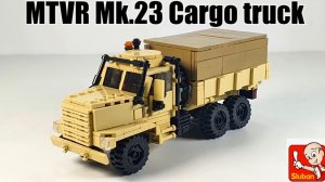 ЛЕГО инструкция MTVR Mk23 Cargo Truck. lego самоделка
