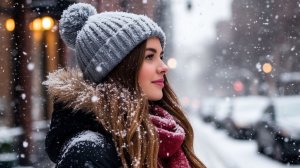 It was snowing and it didn't stop