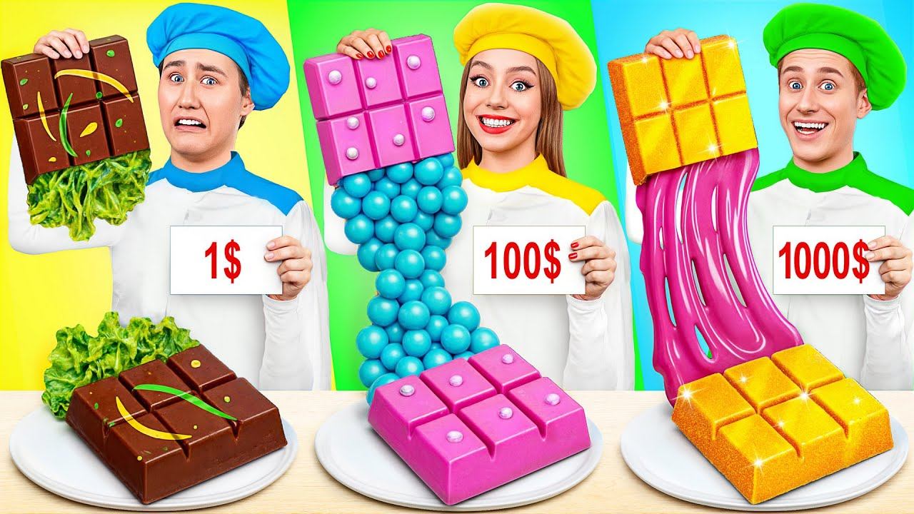 1$ vs 100$ vs 1000$ Кулинарный Челлендж | Битвы с Едой от Multi DO Challenge смотреть онлайн