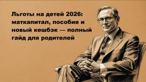Льготы на детей в 2026 году: пособия, выплаты и поддержка при рождении 1, 2, 3 ребенка