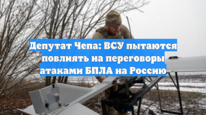 Депутат Чепа: ВСУ пытаются повлиять на переговоры атаками БПЛА на Россию