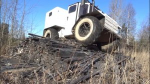Вездеход переломка на шинах низкого давления. Подготовка к зиме.