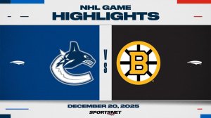 21.12.2025 | ОБЗОР МАТЧА | Бостон Брюинз - Ванкувер Кэнакс | Highlights
