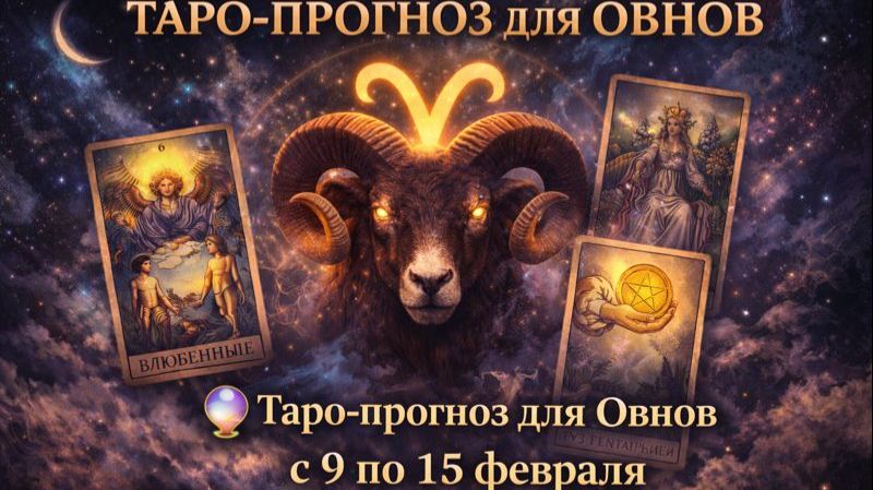 🔮 Таро-прогноз для Овнов с 9 по 15 февраля — неделя выбора и укрепления позиций ✨ смотреть онлайн