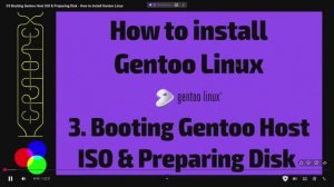 03 Загрузка Gentoo Host ISO и подготовка диска - Как установить Gentoo Linux